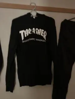 THRASHER ブラック パーカー