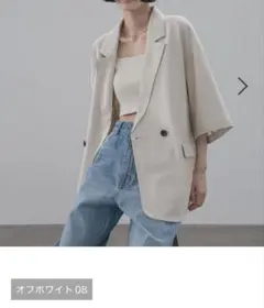 【接触冷感・UVカット】ソフリネンダブルジャケットのサムネイル