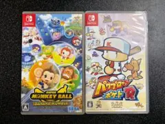【Switch】モンキーボール バナナランブル & パワポケR (セット売り)