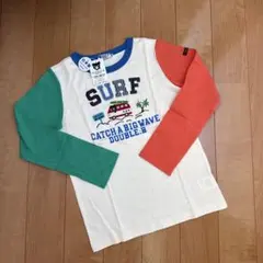 ★ダブルB140★サーフ！長袖Tシャツ★ミキハウス★日本製★