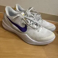 Nike Kobe シューズ ホワイト/パープル コービー9 - メルカリ