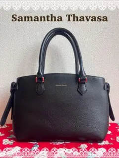 Samantha Thavasa サイドリボンレザートートバッグ 小サイズ