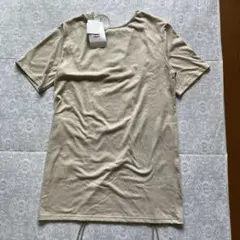 Java 半袖 Tシャツ チュニック　ベージュ　2wayのサムネイル