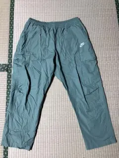 【美品】NIKE ナイキ　ウーブンコットン100% カーゴパンツ　オリーブ　XL