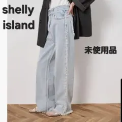 未使用タグ付shellyislandシェリーアイランドフリンジストレートデニムのサムネイル