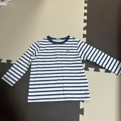 ミキハウス　 ストライプ 長袖カットソー