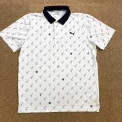 美品✨プーマ PUMA ポロシャツ ゴルフウェア 半袖シャツ XXLメンズ 白