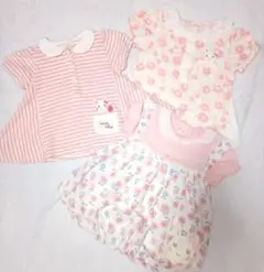 クーラクール 100 半袖トップス＆バルーンチュニック 3着セット