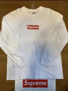 【美品】【S】Supreme Box Logo L/S Tee Whiteのサムネイル