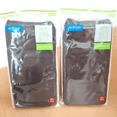 UNIQLO AIRism リラックスフィット 120 7分丈　黒　2着セット
