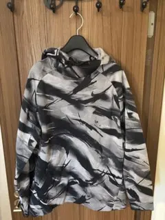 Nike ナイキ　総柄フリースパーカー　裏起毛　XL