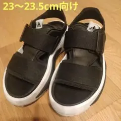 adidas アディダス メハナ サンダル (黒/白) IF7365のサムネイル