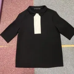 値下げZARA 半袖ポロシャツ 風ブラウス