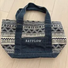 BAYFLOW デニム ロゴトート Mサイズ