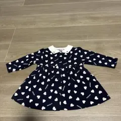 ★3月末迄出品です★ marie claire ベビーハート柄ワンピース　80㎝