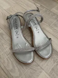 【ITALIAN SHOEMAKERS】ラインストーンダブルベルトサンダルのサムネイル