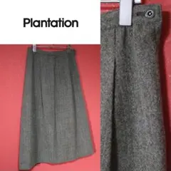 Plantation イッセイミヤケ ウール100％ タック スカートのサムネイル