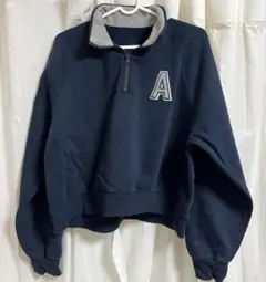 古着系スウェット　ネイビー