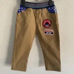 パンツ 95㎝ ズボン ボトムス ストライプ ベージュ 星柄 95 長ズボン