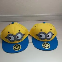 試着のみ！ミニオン　キッズ　キャップ　帽子　54センチ　2点セット