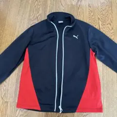 PUMA ジャージ上　黒/赤 サイズ140