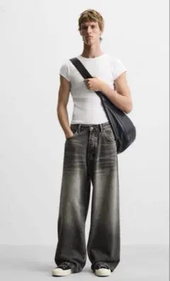 ZARA エクストラバギー スーパーバギーデニム 36インチ