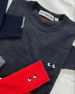 ANYA HINDMARCH アニヤ　ユニクロ　メリノ　クルーネックセーター　L