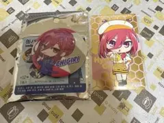 ブルーロック コラボカフェ本舗 箔押し風カード セリア 缶バッジ 千切豹馬