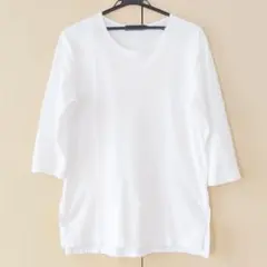 RAGEBLUE 七分袖 カットソー / M / ホワイト / 長袖Tシャツ