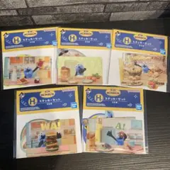 パペットスンスン　一番くじH賞　ステッカーセットコンプ　5種　セット