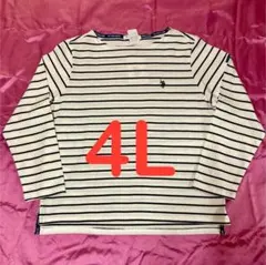 ユーエスポロアッスン ロングTシャツ 長袖 レディース大きいサイズ 4L