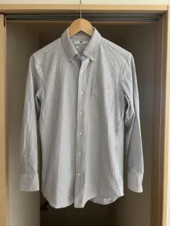 UNIQLO スーパーノンアイロンジャージースリムシャツ/ストライプ