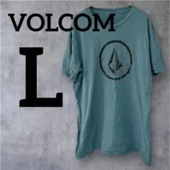 美品❣️一点物✨VOLCOM 【Ｌ】青 Tシャツ コットン100%
