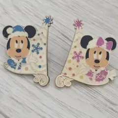 ミッキー・ミニーピンバッジ