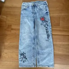 H&M Keith Haringデニムパンツ 120㎝