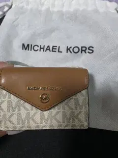最終値下げ！MICHAEL KORS 三つ折り財布 ブラウン