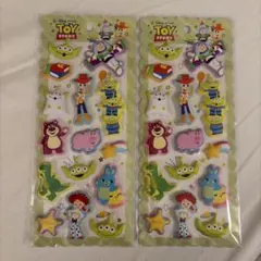 【2枚セット】トイストーリー　マシュマロシール　ぷくぷくシール　ぷっくりシール