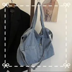 デニム　ショルダーバッグ トートバッグ メッセンジャーバッグ リメイク