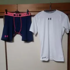 高校サッカー部着用 Under Armour インナーセット