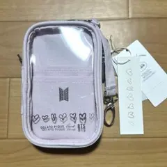 BTS ジェラートピケ ポーチ ピンク
