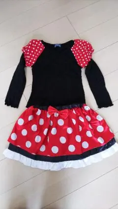 ミニーちゃん風ロンTとスカートのセット