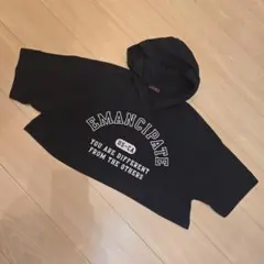 美品　lovetoxic L　ジュニア　フード付き ブラックTシャツ ラブトキ