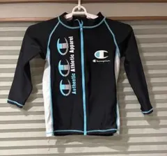 Champion ジップアップラッシュガード 黒　チャンピオン 140