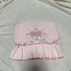 ドキンちゃんコキンちゃん裏起毛厚手トレーナー 80cm