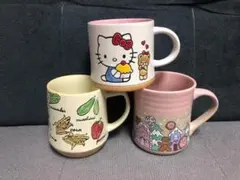 ハローキティ・クリスマスマグカップ3個セット