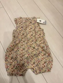 新品　未使用　プチバトー　花柄ロンパース 12M