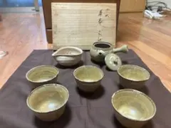 陶器製急須と茶碗セット