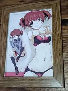 額装入りA4サイズポスター：アズミ ガールズ＆パンツァー イラスト