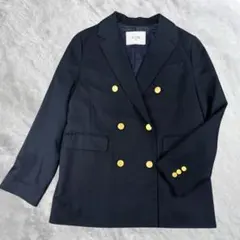 チビタキ様専用スローブイエナ 紺ブレ ネイビー 金ボタン 38 M ダブルブレスのサムネイル