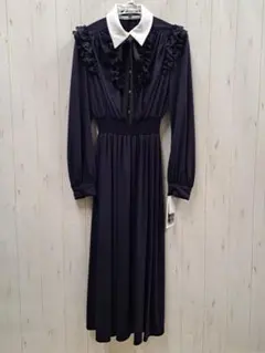 極美品★CORCOVADO コルコヴァート ロングワンピース ボウタイ 36 S 極美品☆CORCOVADO コルコヴァート ロングワンピース ボウタイ 36 S